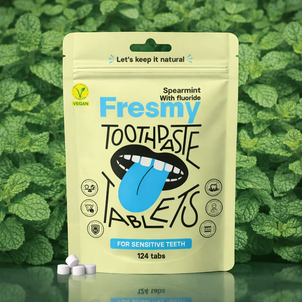 Spearmint (с флуорид) таблетки за зъби 124 бр.